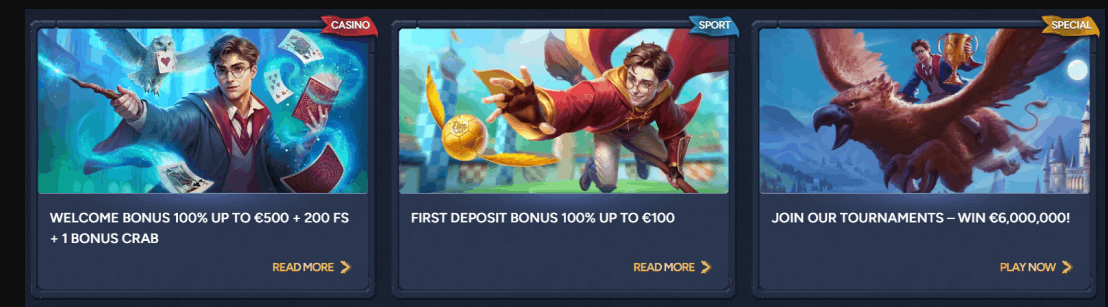 Willkommensbonus 100% bis 500 EUR + 150 FS